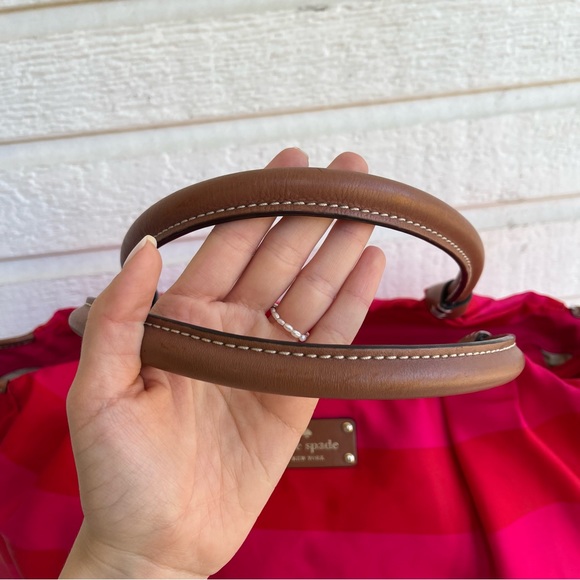 KATE SPADE Nylon Stripe Summer XL Tote Shoulder Bag Diaper Bag - Picture 14 of 14